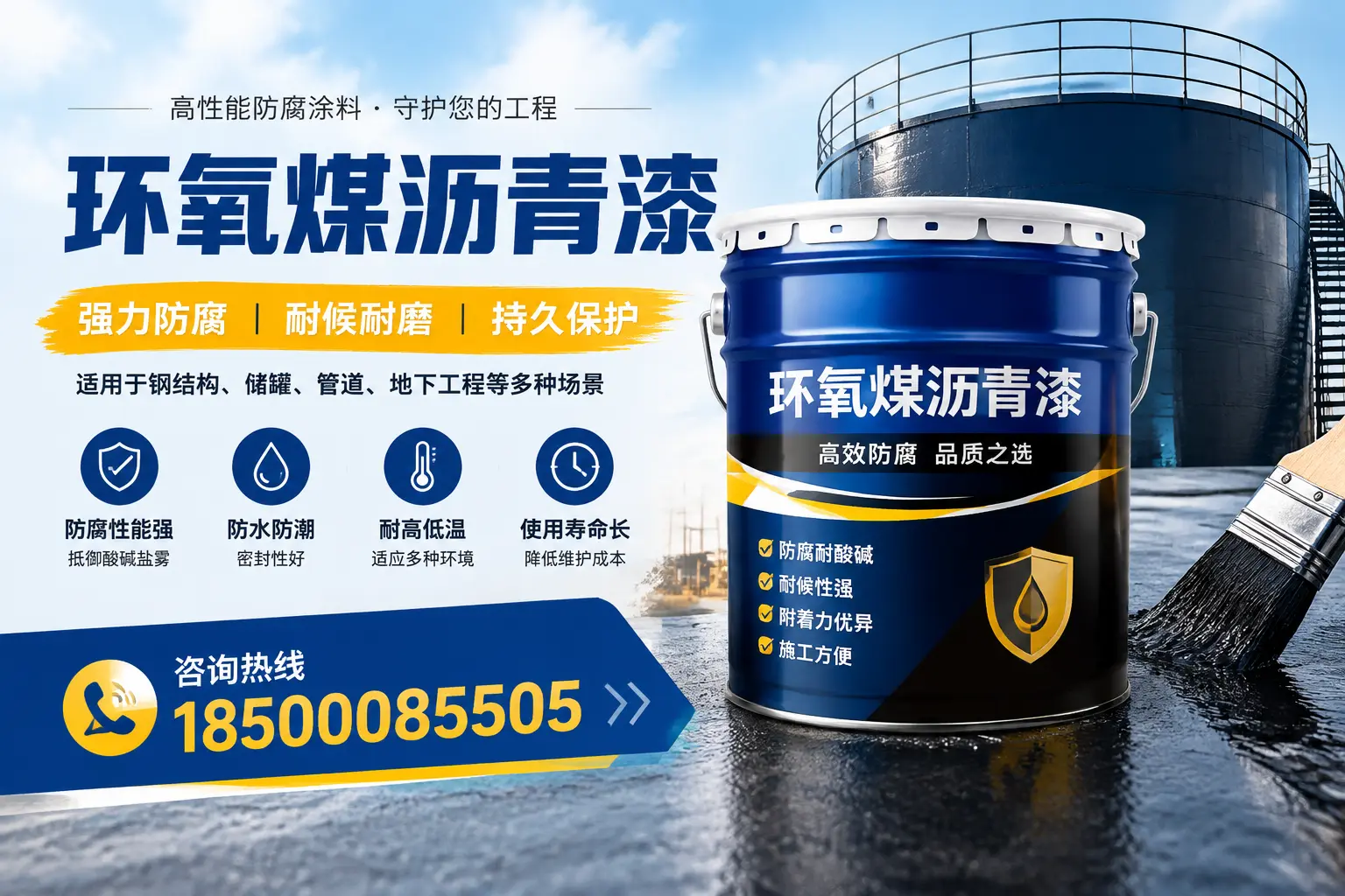 环氧煤沥青漆在工业中的应用，乌兰察布企业的选择